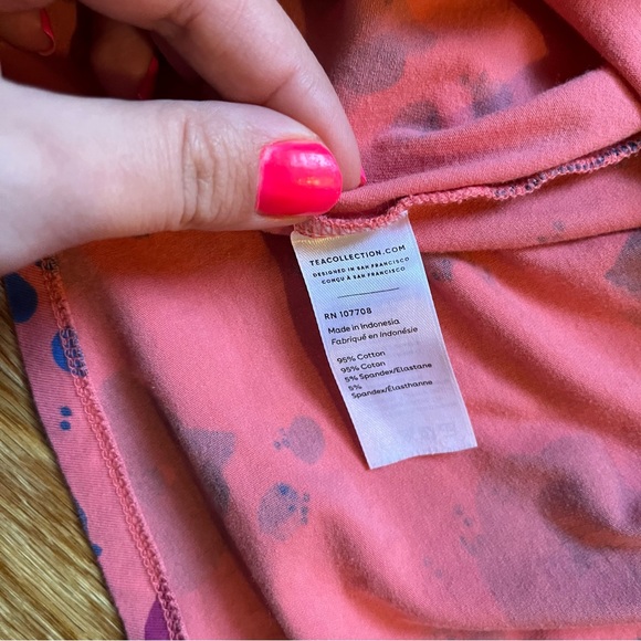 Tea Collection poppy print dress size 4 - Picture 4 of 4